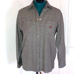 Vintage Ralph Lauren Wool Black &White Houndstooth Shirt